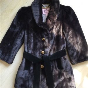 Vintage Juicy Couture faux fur jacket size S